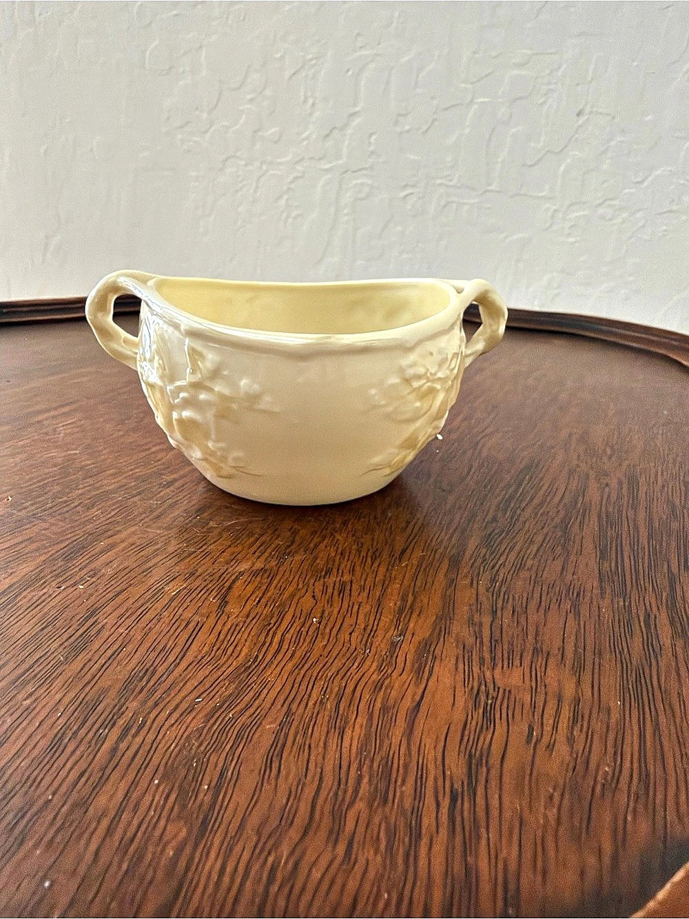Belleek Cleary Open Sugar Bowl Cream